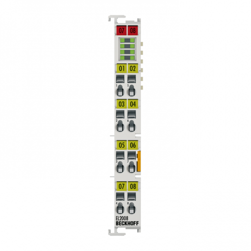 Beckhoff EL2008 EtherCAT Terminal, 8-Channel Digital Output, 24 V DC, 0.5 A