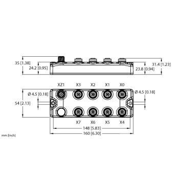 Turck TBIL-EMN-16DXP IO-Link Hub, 16 Universal Digital Inputs/Outputs, 350mA per Channel