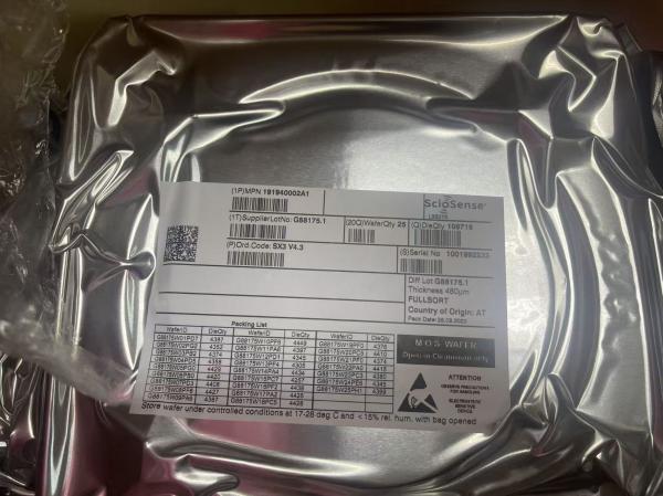 ams OSRAM SX3 V4.3 MOS WAFER | TDC‑GP30YA / TDC‑GP30YD Ultrasonic Flow SoC Wafer, MPN:191940002A1